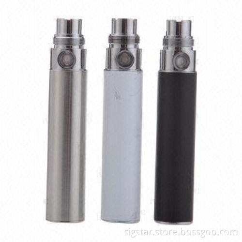 Colorful E-cigarette Rechargeable Batteries with 650/900/1,100mA Capacity, OEM Orders Welcomed